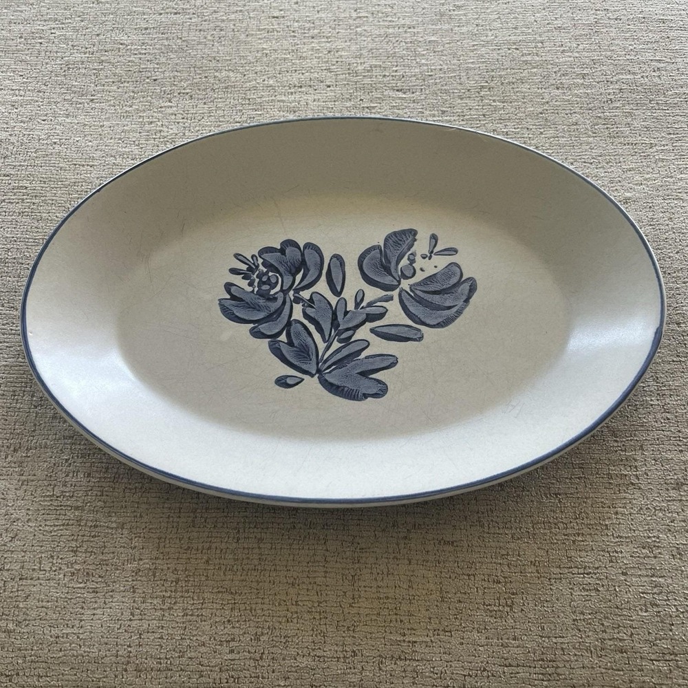 Pfaltzgraff Yorktowne Vintage Stoneware Oval Serving Platter Cottage Core